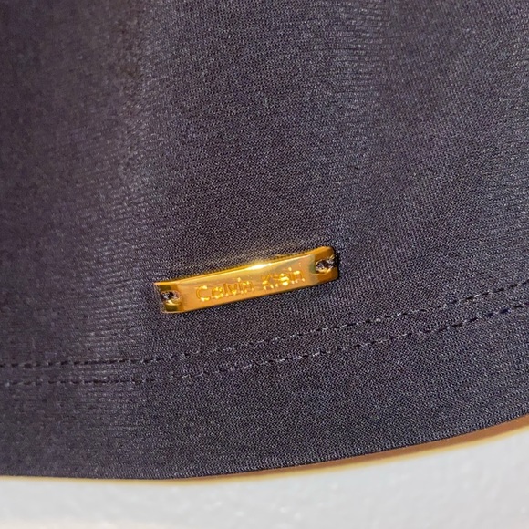 CALVIN KLEIN SLEEVELESS BLACK DRESS TOP - Picture 2 of 3